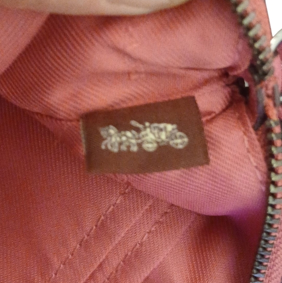 Coach - NWOT - Raspberry Colored Clutch Purse, Zippered Closure, 2 Pockets... - Picture 7 of 16